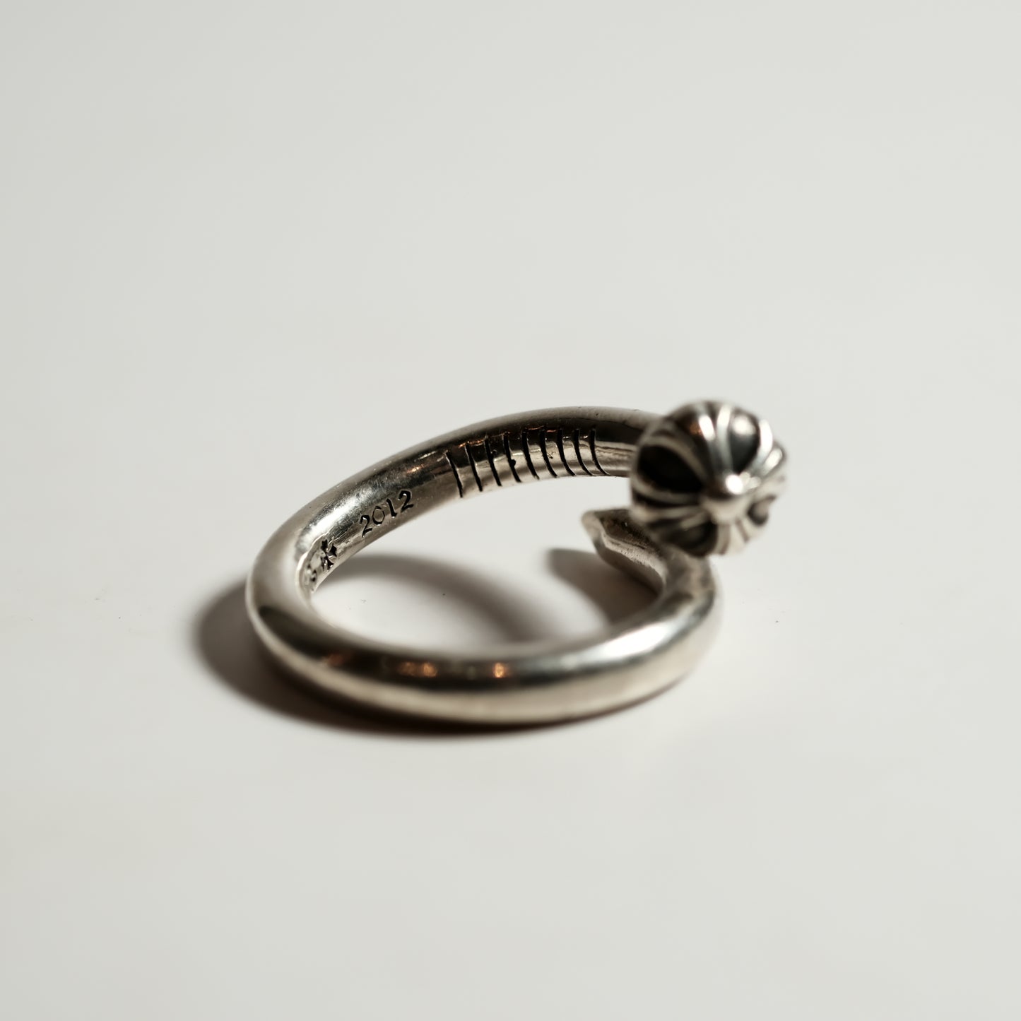 Chrome Hearts CROSS BALL NAIL ring