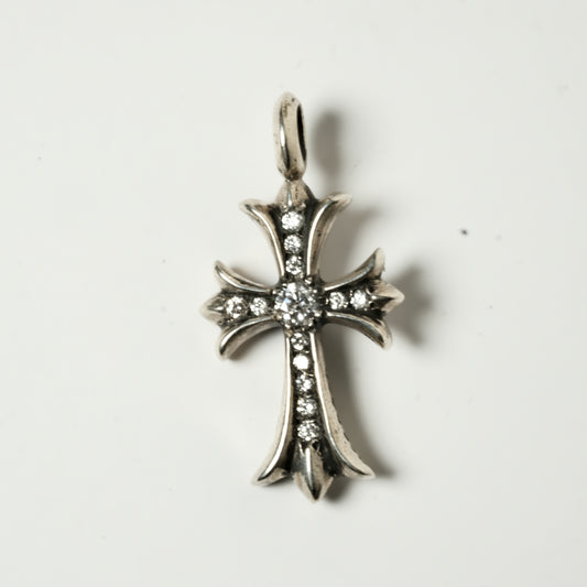 Chrome Hearts TINY CROSS PAVE DIAMOND pendant