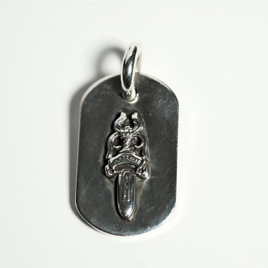 Chrome Hearts DAGGER RAISED DOGTAG ペンダント