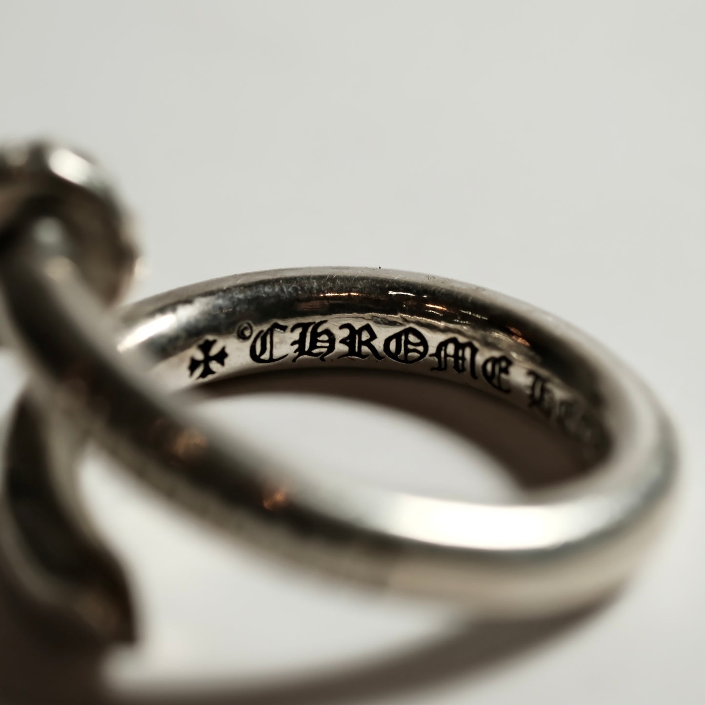 Chrome Hearts CROSS BALL NAIL ring