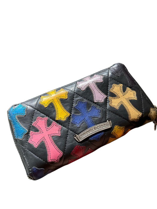 Chrome Hearts CH MULTI COLOR CROSS PATCH WALLET