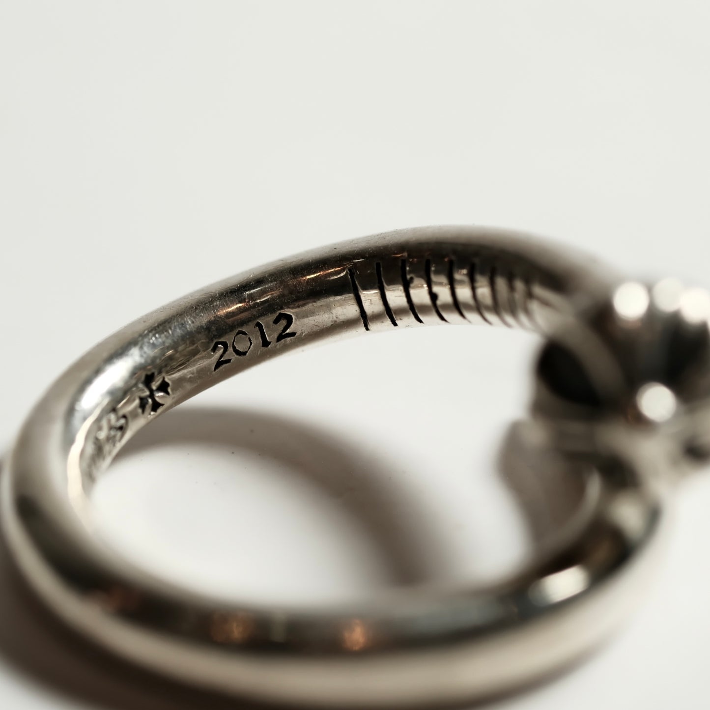 Chrome Hearts CROSS BALL NAIL ring