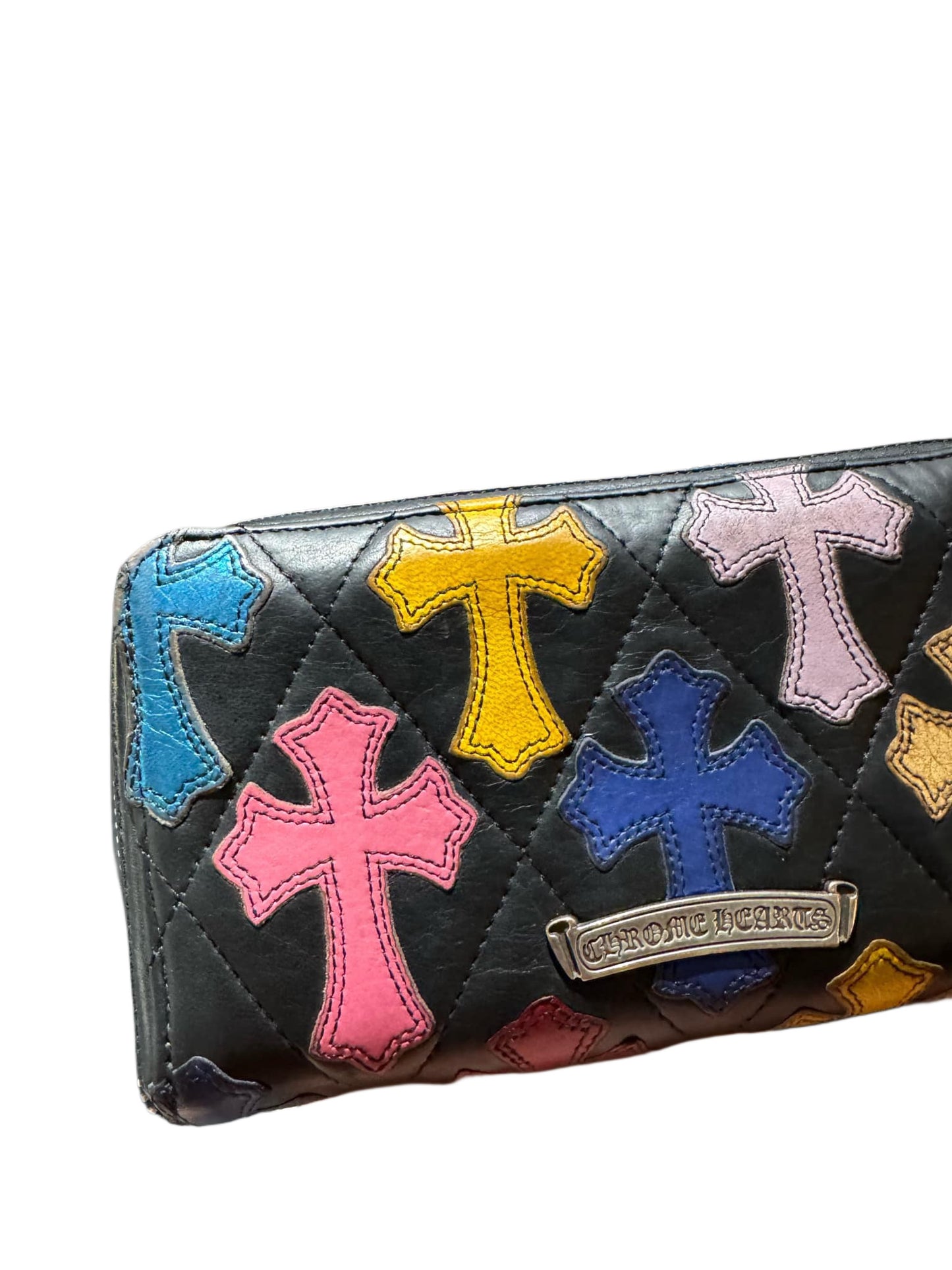 Chrome Hearts CH MULTI COLOR CROSS PATCH WALLET