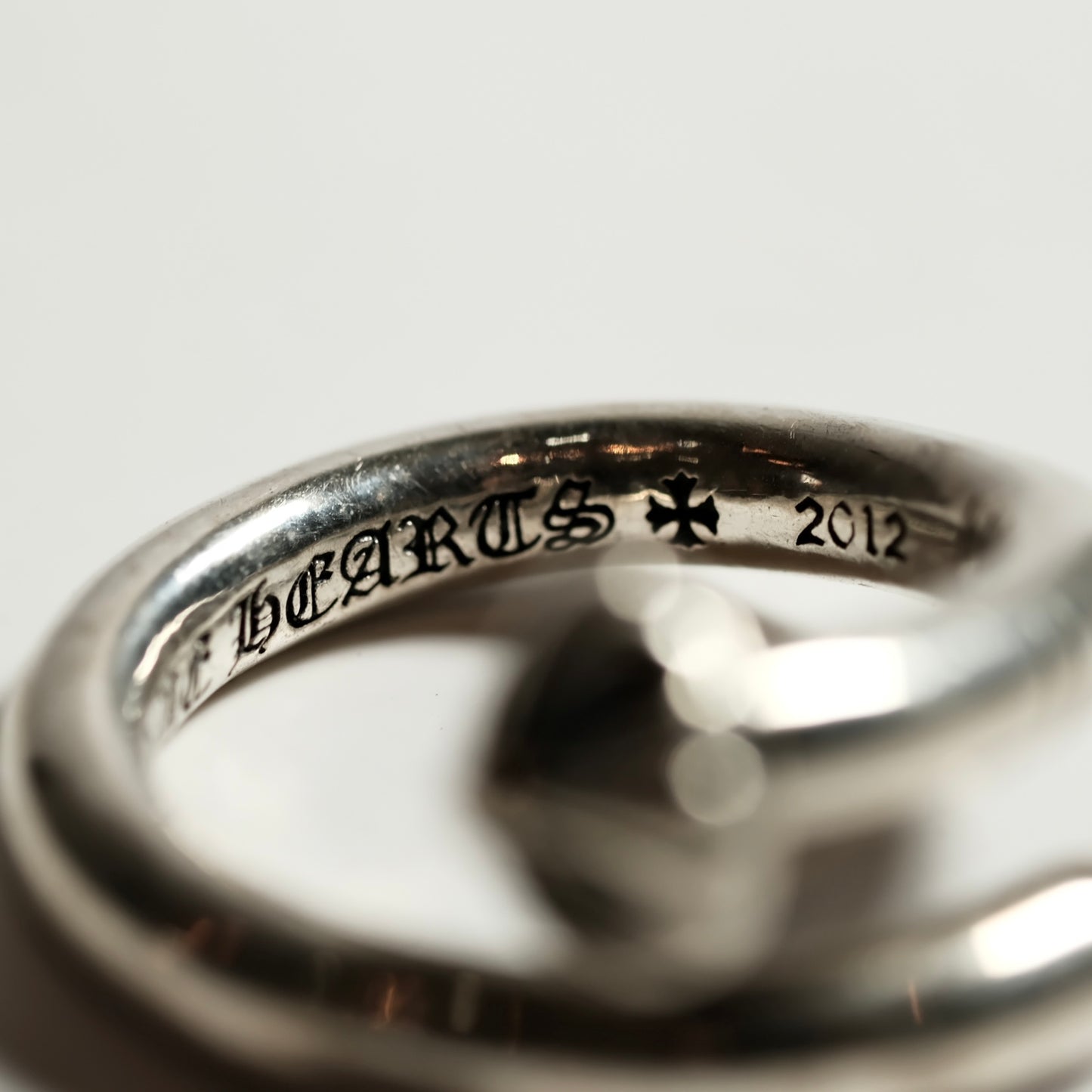 Chrome Hearts CROSS BALL NAIL ring