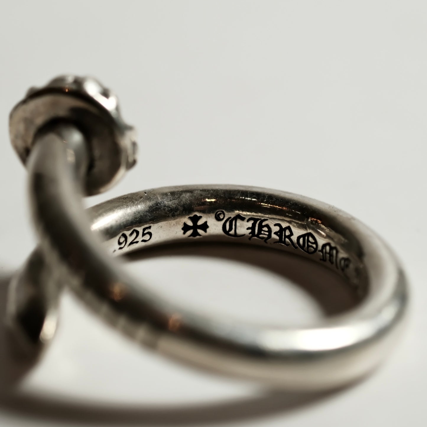 Chrome Hearts CROSS BALL NAIL ring