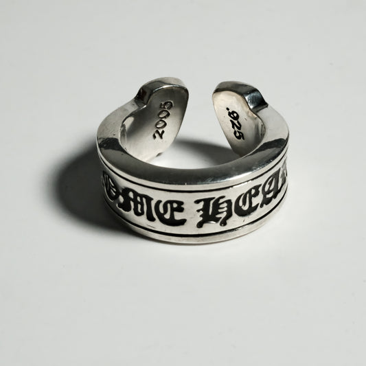 Chrome Hearts SCROLL LABEL ring