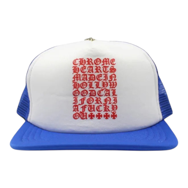 Chrome Hearts Eyechart Trucker Hat