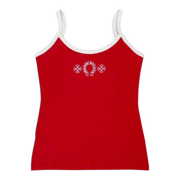 CHROME HEARTS 'ROLLER SKATE' TANK TOP “RED” - M