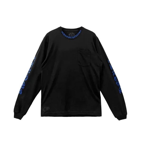 Chrome Hearts Neck Logo Long-Sleeve T-Shirt 'Black' - L