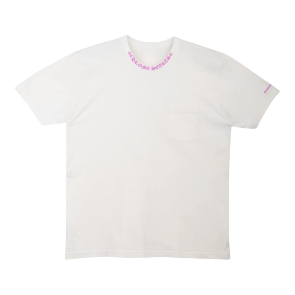 Chrome Hearts Neck Logo T-Shirt “White/Purple” - XXL