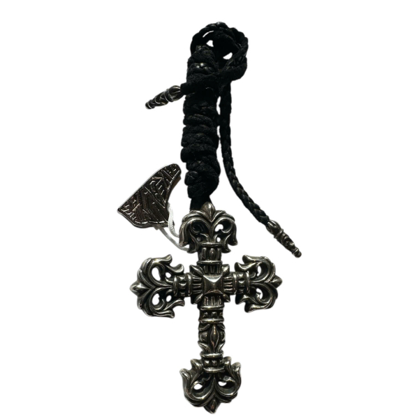 Chrome Hearts FILIGCROSS-SM LB/FILIGREE CROSS LEATHER BRAID