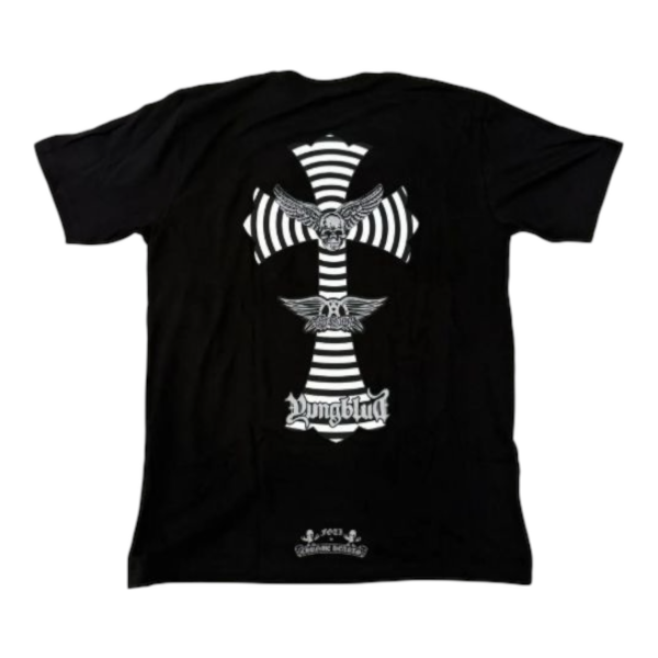 Chrome Hearts Foti x Yungblud x Aerosmith cotton T-shirt “Black” - M