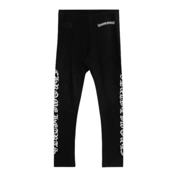 Chrome Hearts SCROLL SCRIPT LEGGINGS “Black” - M