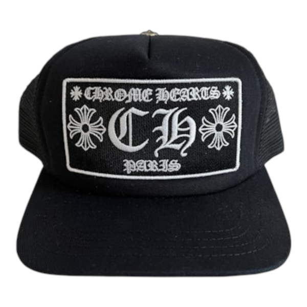 Chrome Hearts PARIS TRUCKER CAP “Black/White” - OS