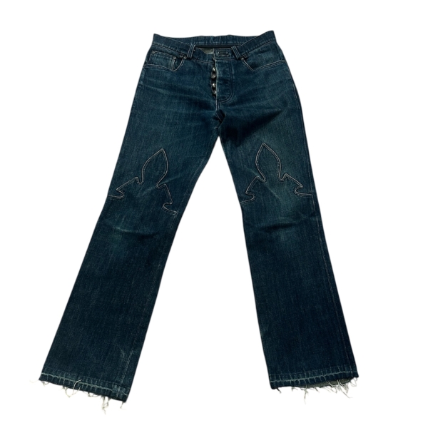 Chrome Hearts FLEUR KNEE DENIM JEANS - 30F