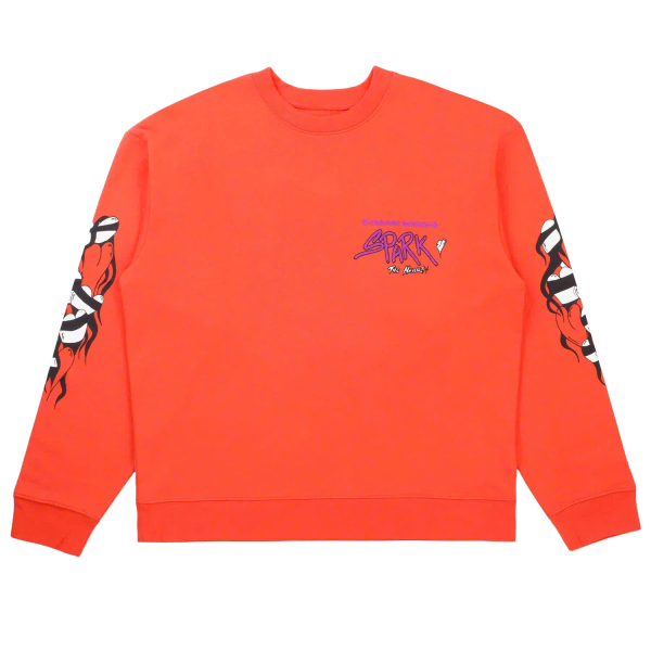 Chrome Hearts MATTY BOY SADISTIC LIPSTICK CREWNECK "Red" - S