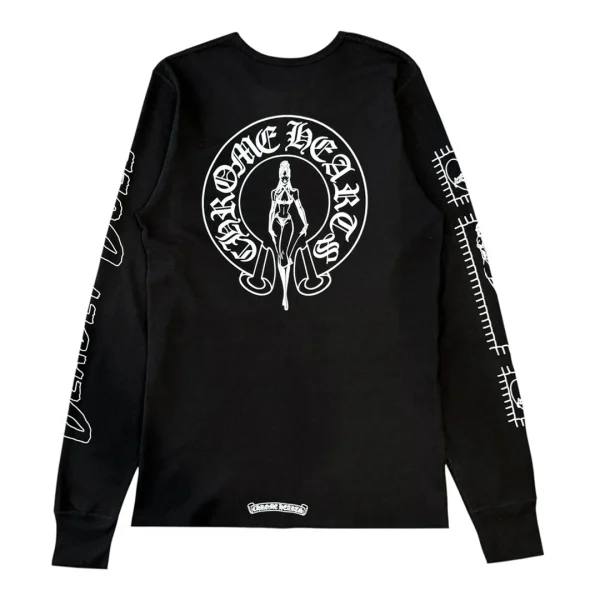 Chrome Hearts Deadly Doll Fire Of Love Long Sleeve “Black” - L