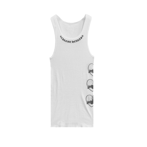 Chrome Hearts LOVE U Vine Heart  Rib Tank Top “White” - L