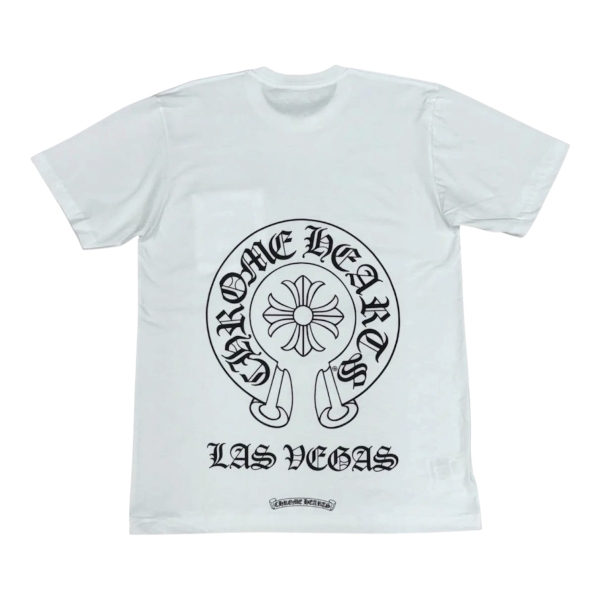 Las Vegas Exclusive Horseshoe Short Sleeve Tee  Regular “White/Black” - M