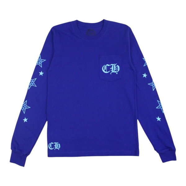 Chrome Hearts Star L/S T-shirt “Blue” - XXL
