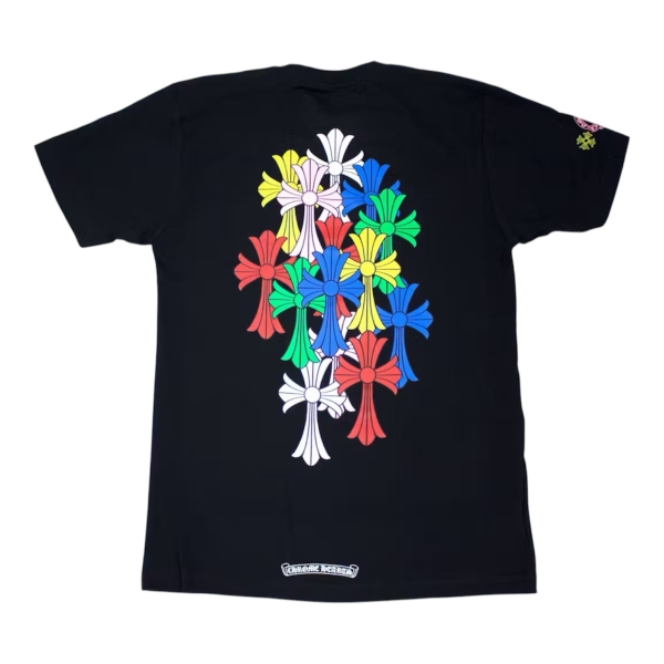 Chrome Hearts MULTICOLOR CEMETERY CROSS “Black” - XL