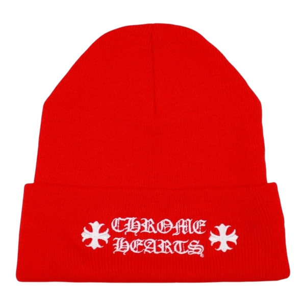 Chrome Hearts LOGO BEANIE “Red” - OS