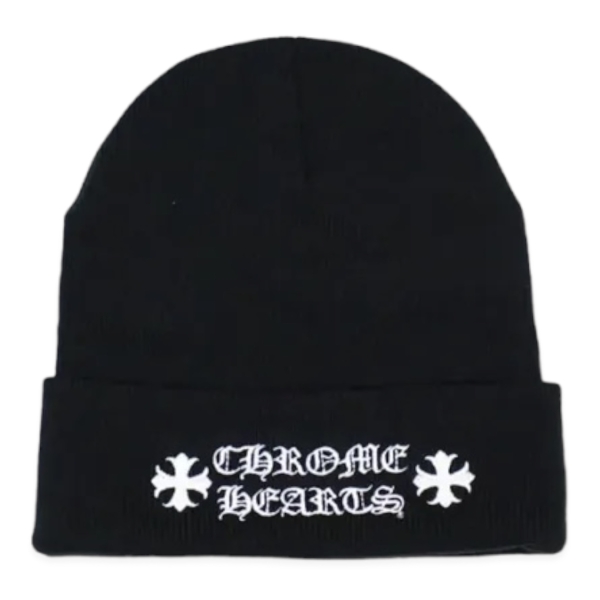 Chrome Hearts WOOL WATCH CAP LOGO EMBROIDERY BEANIE “Black” - OS