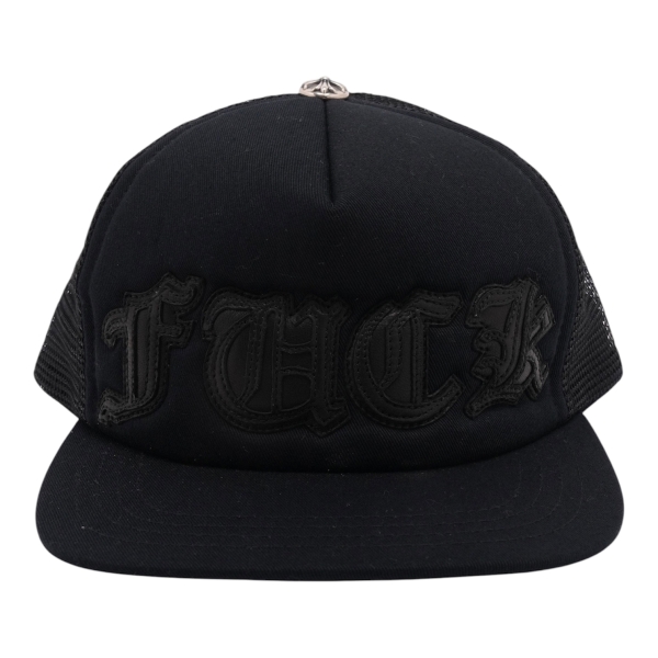Chrome Hearts FUCK PATCH TRUCER CAP “Black/Black” - OS